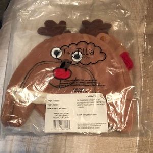 Tiny still is Reindeer Hat and Mitten Set